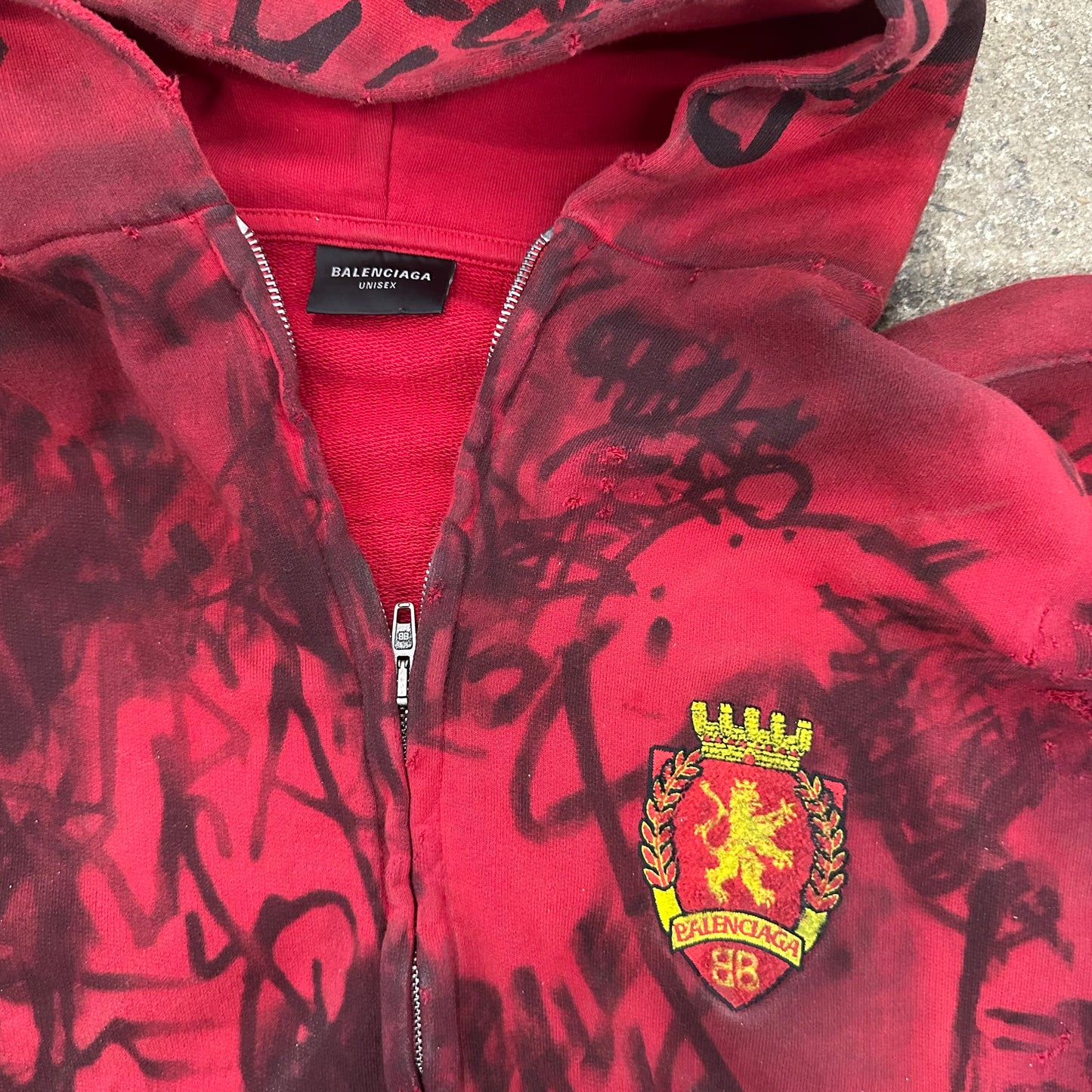 Balenciaga Graffiti Zipup