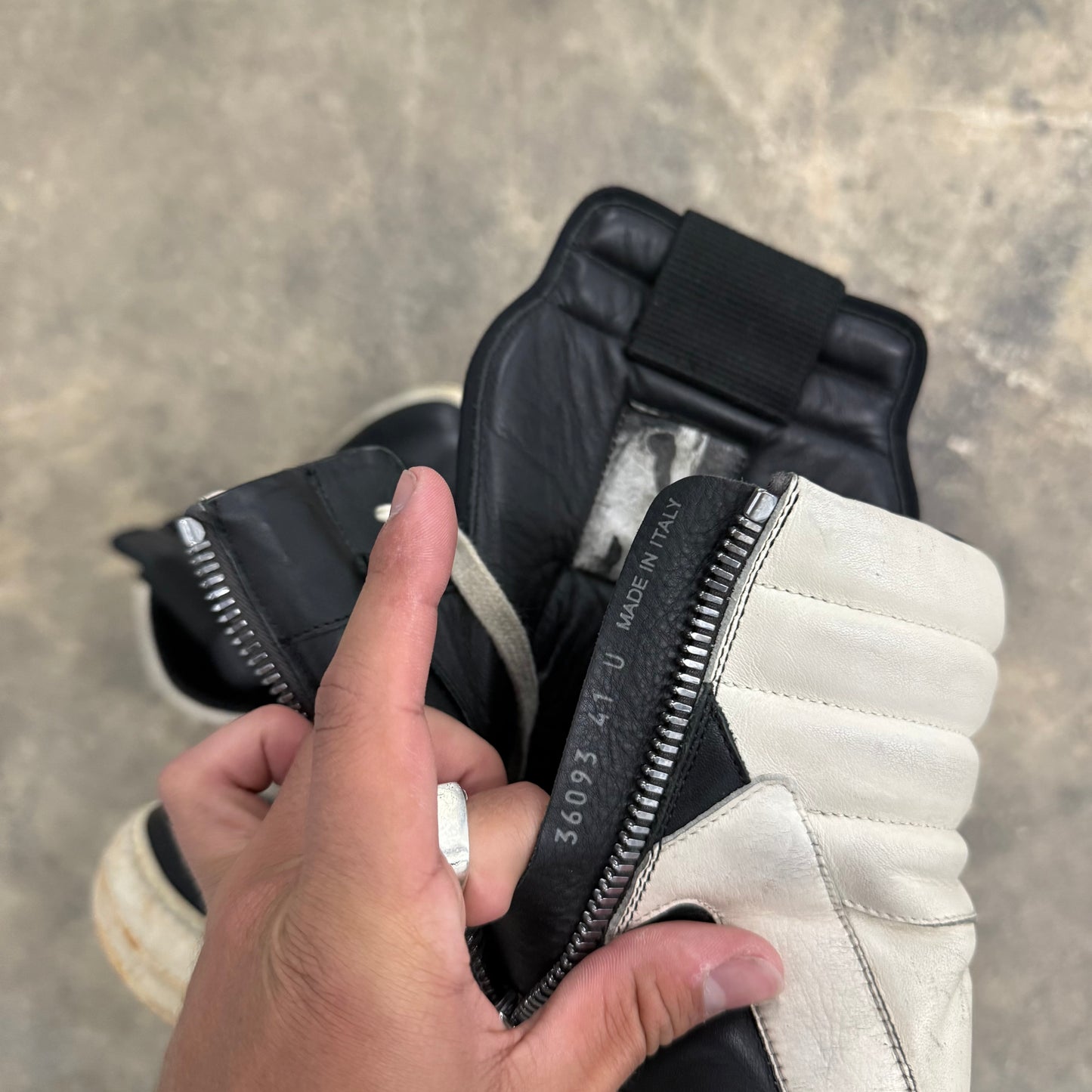 Rick Owens Oreo Geobasket