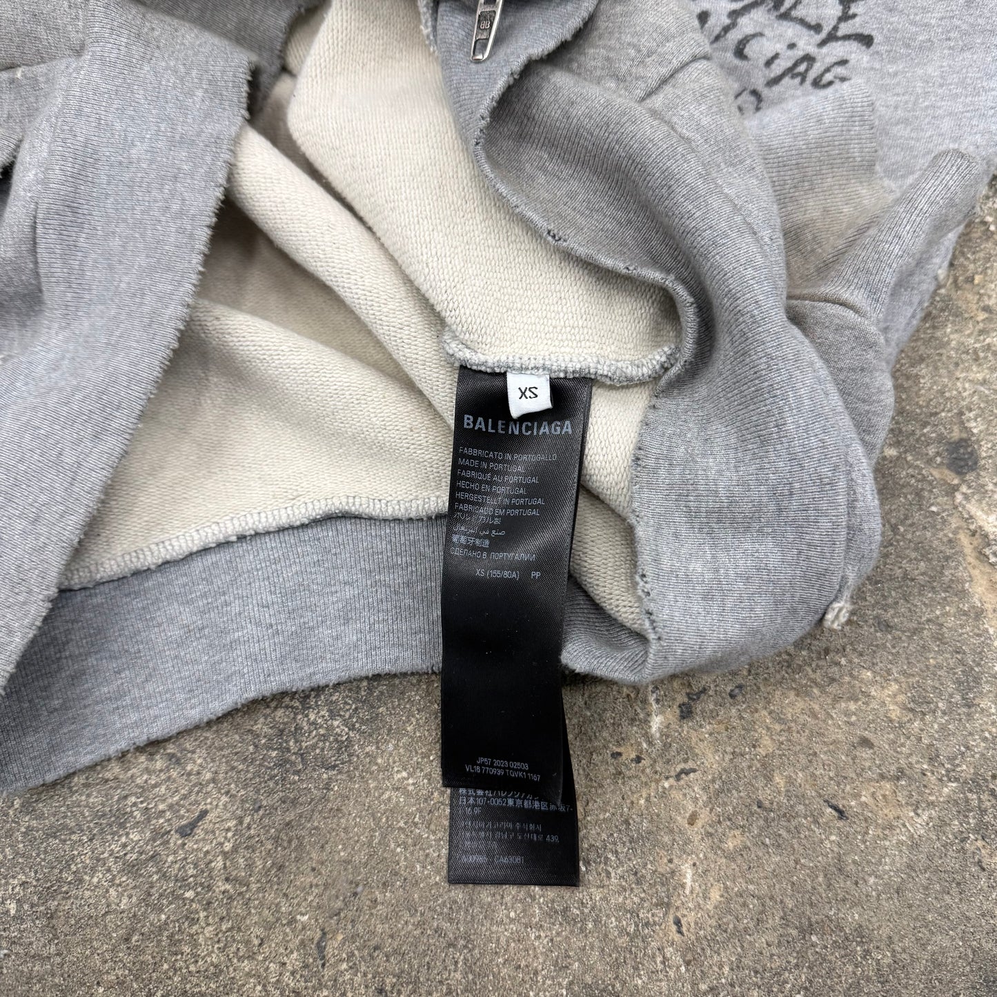 Balenciaga Tattoo Zipup