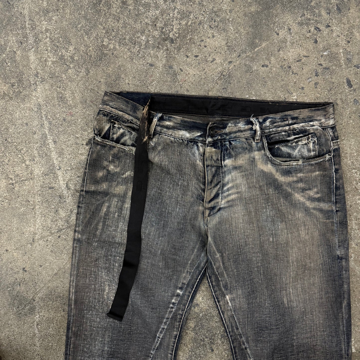 Rick Owens FW07 Dust ‘DNA’ Detroit Cut Denim