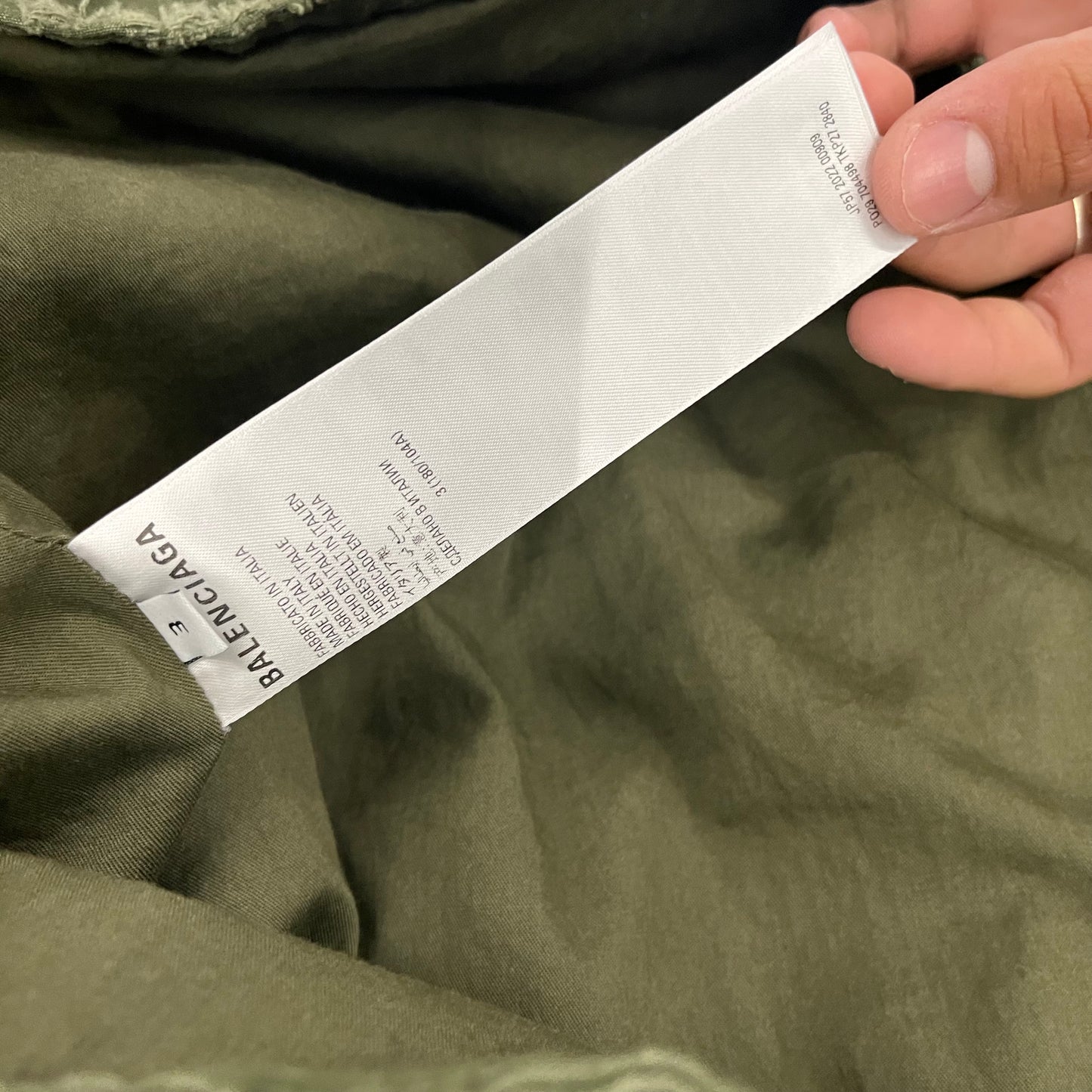 Balenciaga Distressed Military Parka