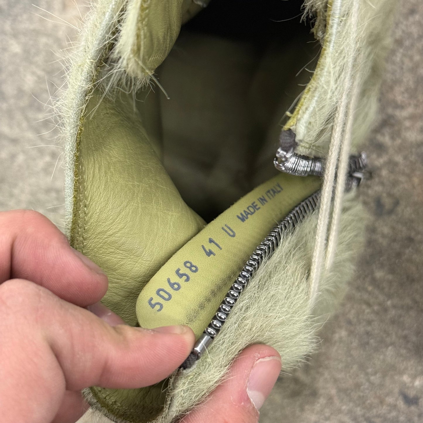 Rick Owens Mainline Pony Hair Ramones