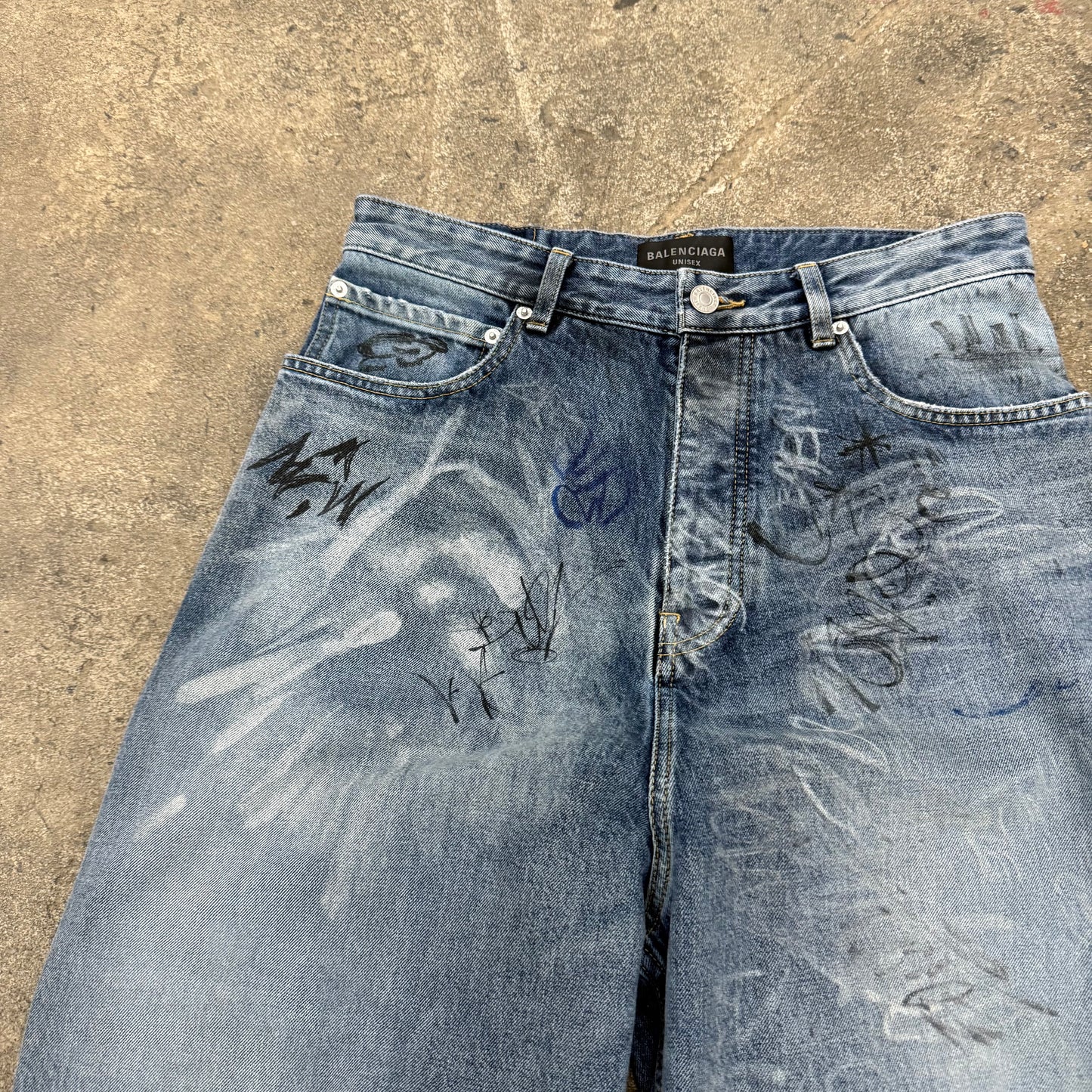 Balenciaga Graffiti Denim