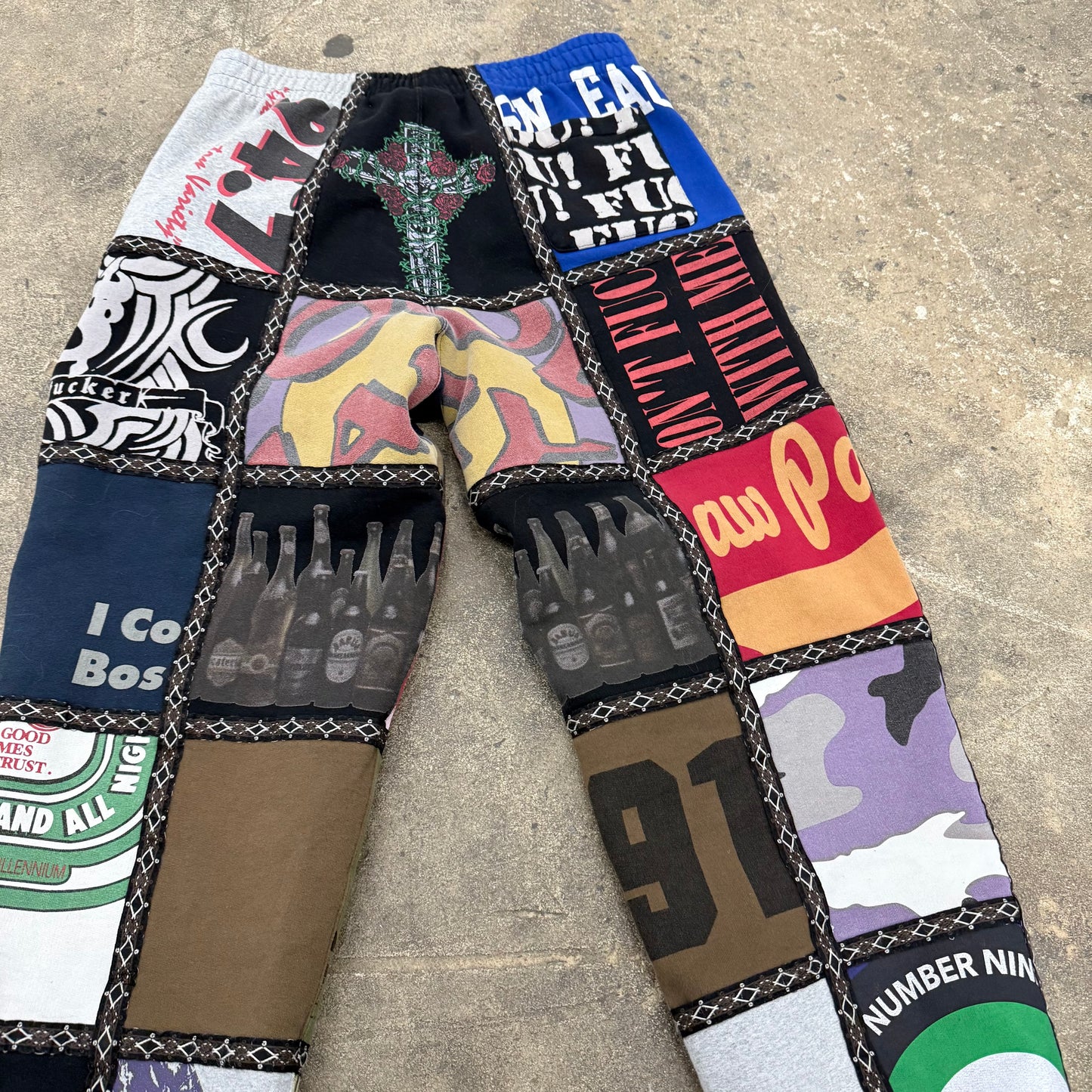 Supreme Number (N)ine Patchwork Sweatpants