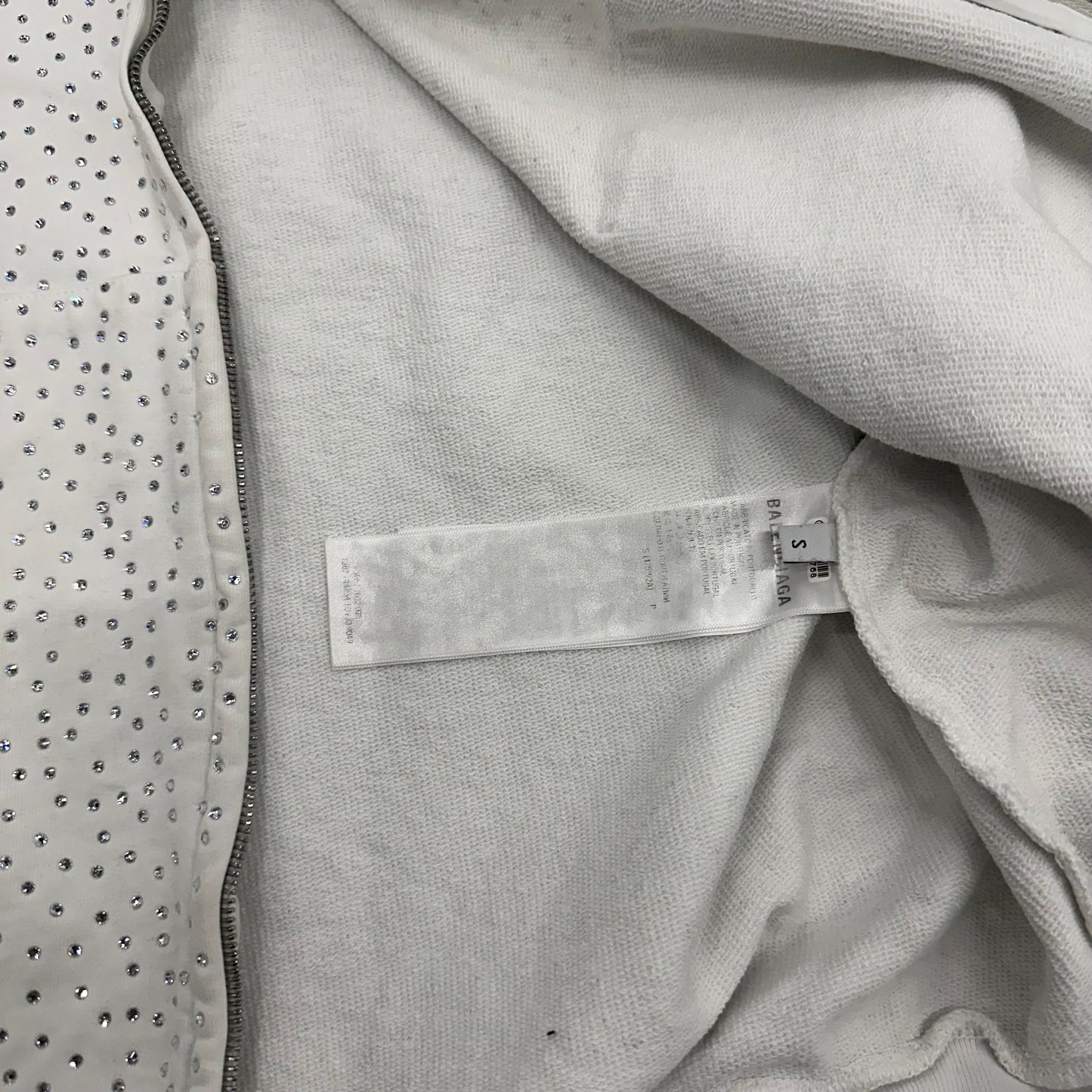 Balenciaga Rhinestone Zipup