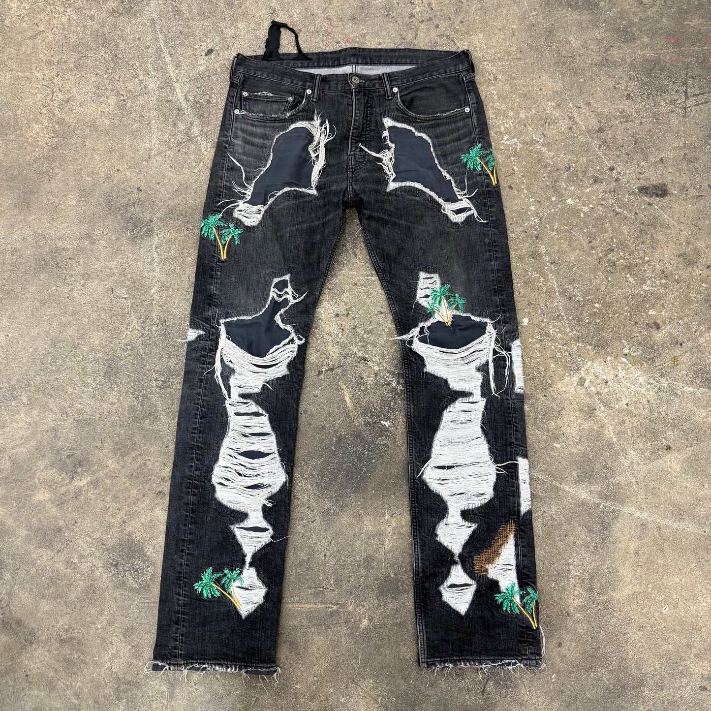 VLONE RUNWAY PALM TREE DENIM