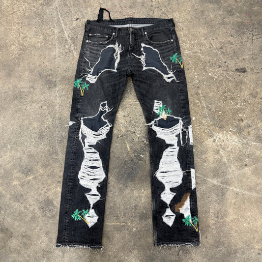 VLONE RUNWAY PALM TREE DENIM