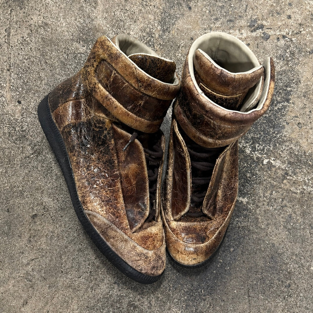 Maison Margiela ‘Burnt Leather Tobacco’ Future High Tops