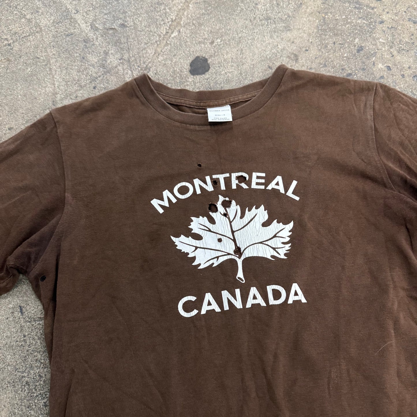Number (N)ine SS01 ‘Montreal Canada’ Tee