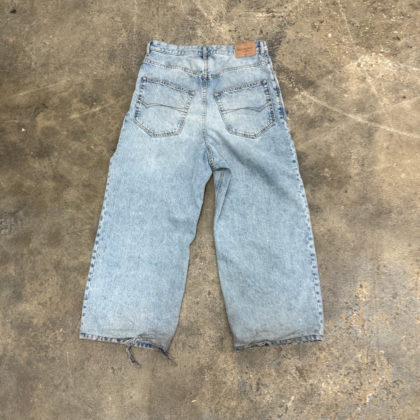 Balenciaga Blue Baggy Denim