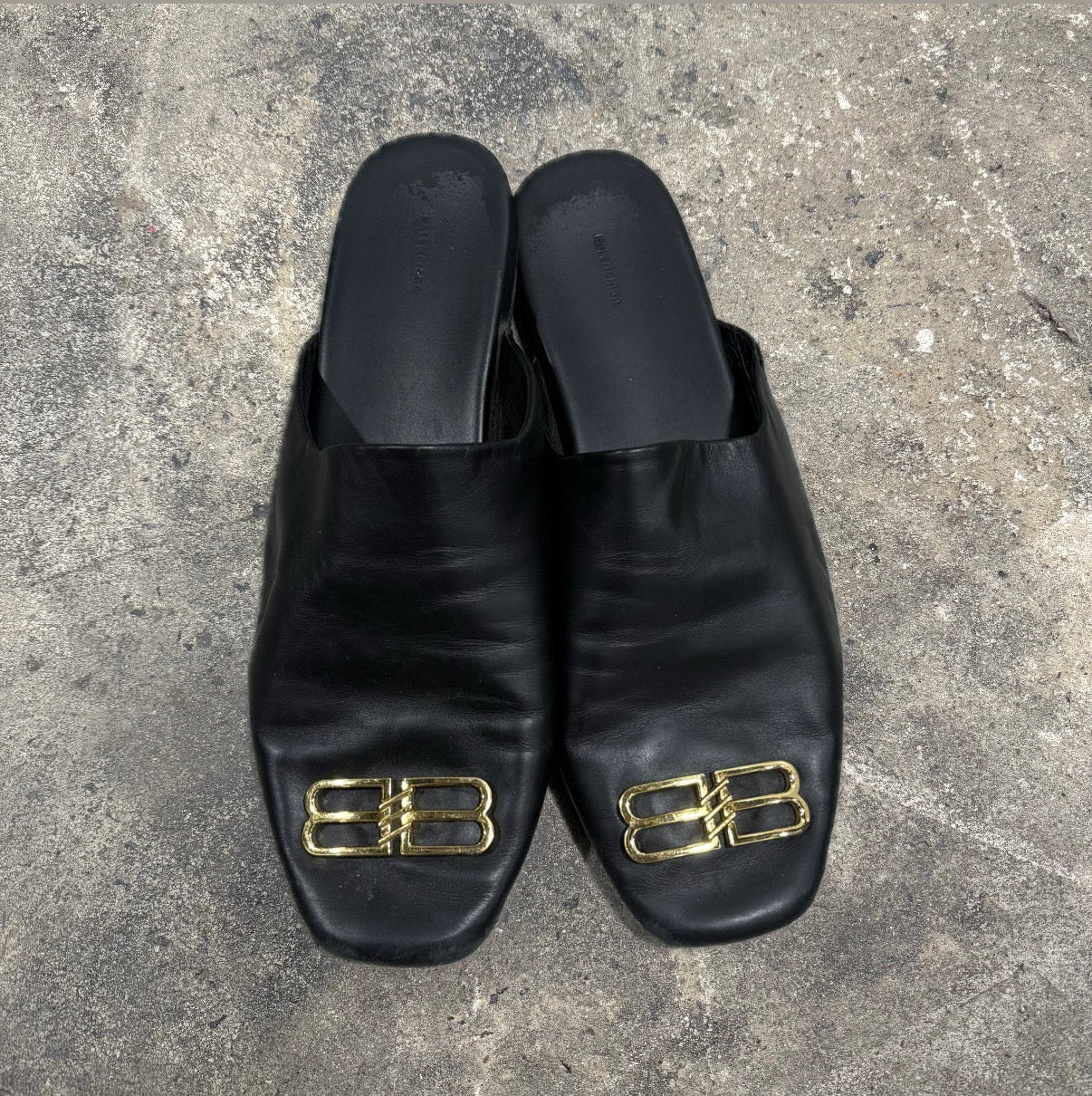 Balenciaga BB Leather Loafers