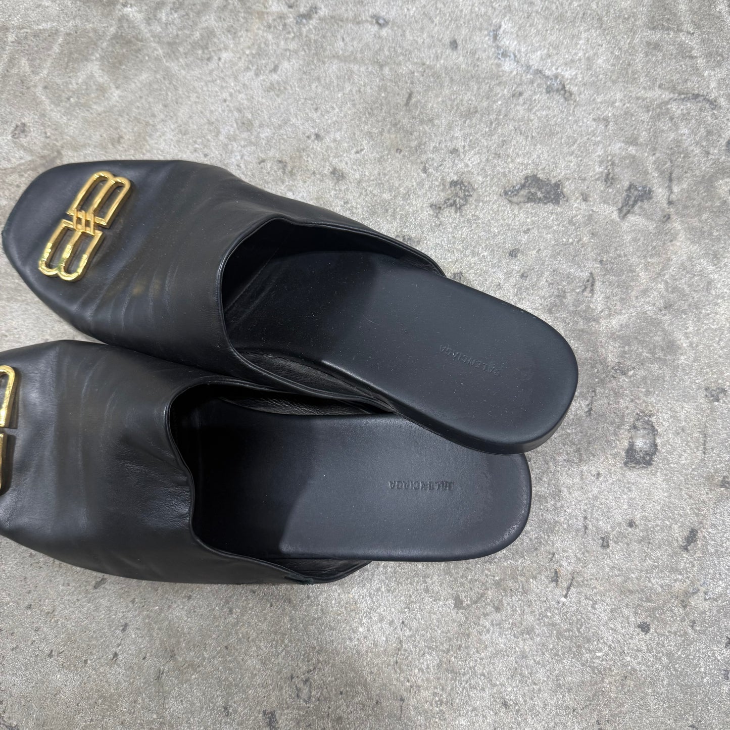 Balenciaga BB Leather Loafers