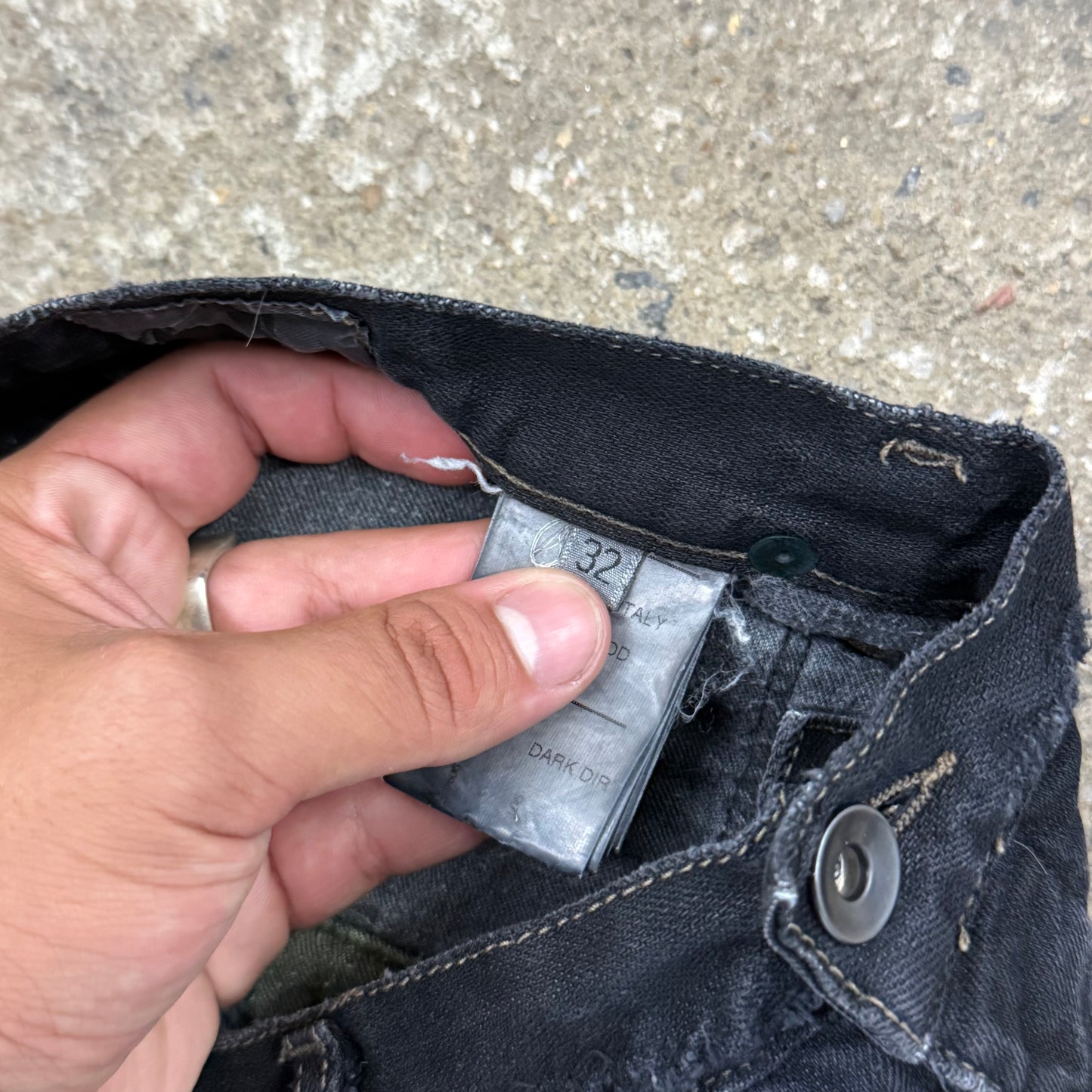 Rick Owens SS10 Dark Wash Detroit Denim