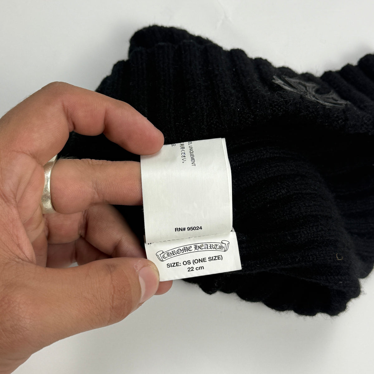Chrome Hearts Plus Patch Cashmere Beanie