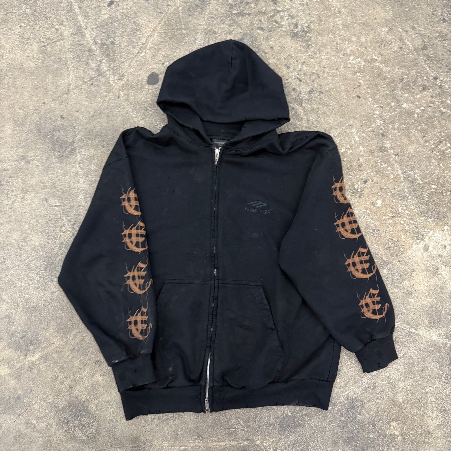 Balenciaga Dirty Metal Zipup