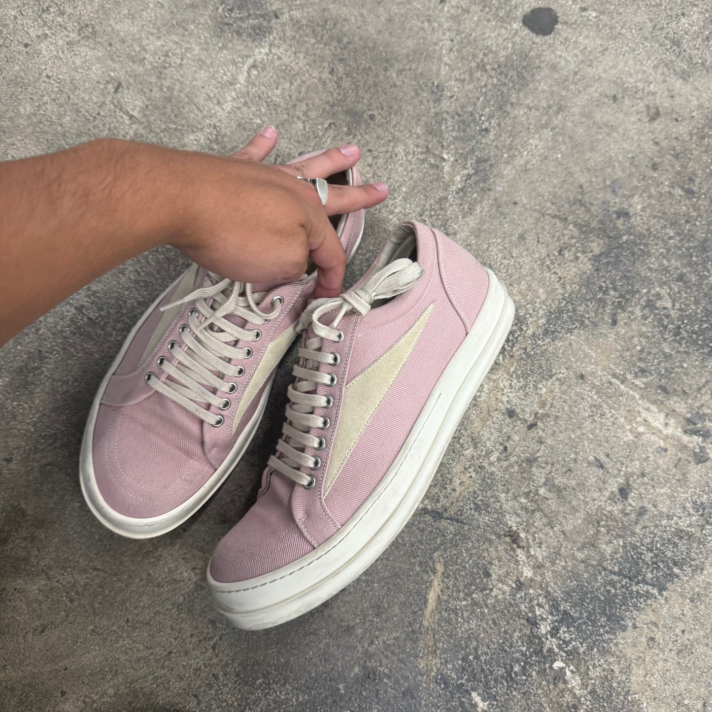 Rick Owens DRKSHDW ‘Vintage Sneaker’ in Pink