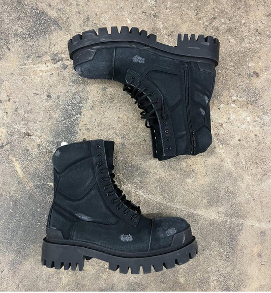 Balenciaga Distressed Strike Boots