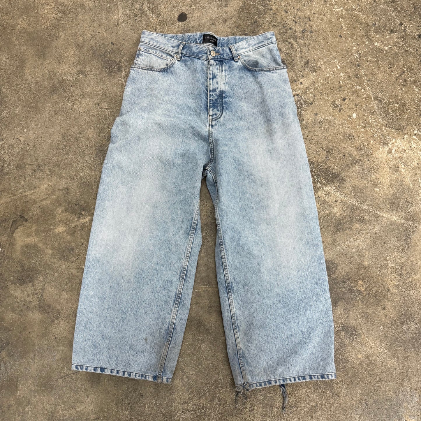 Balenciaga Blue Baggy Denim