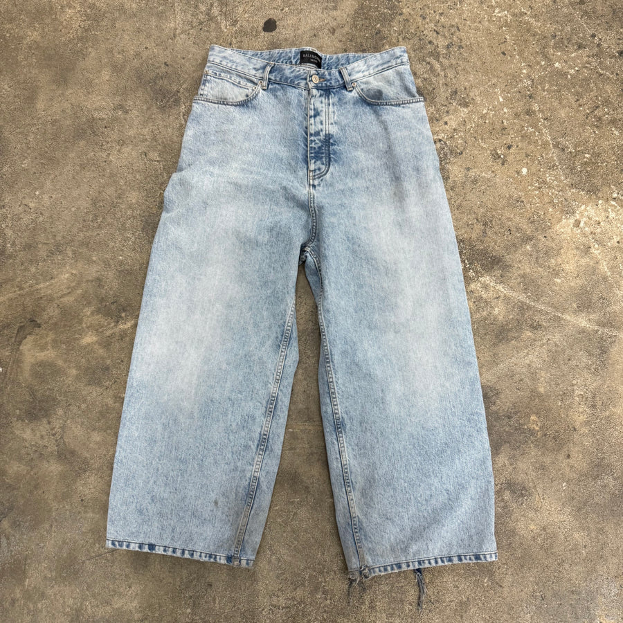 Balenciaga Blue Baggy Denim
