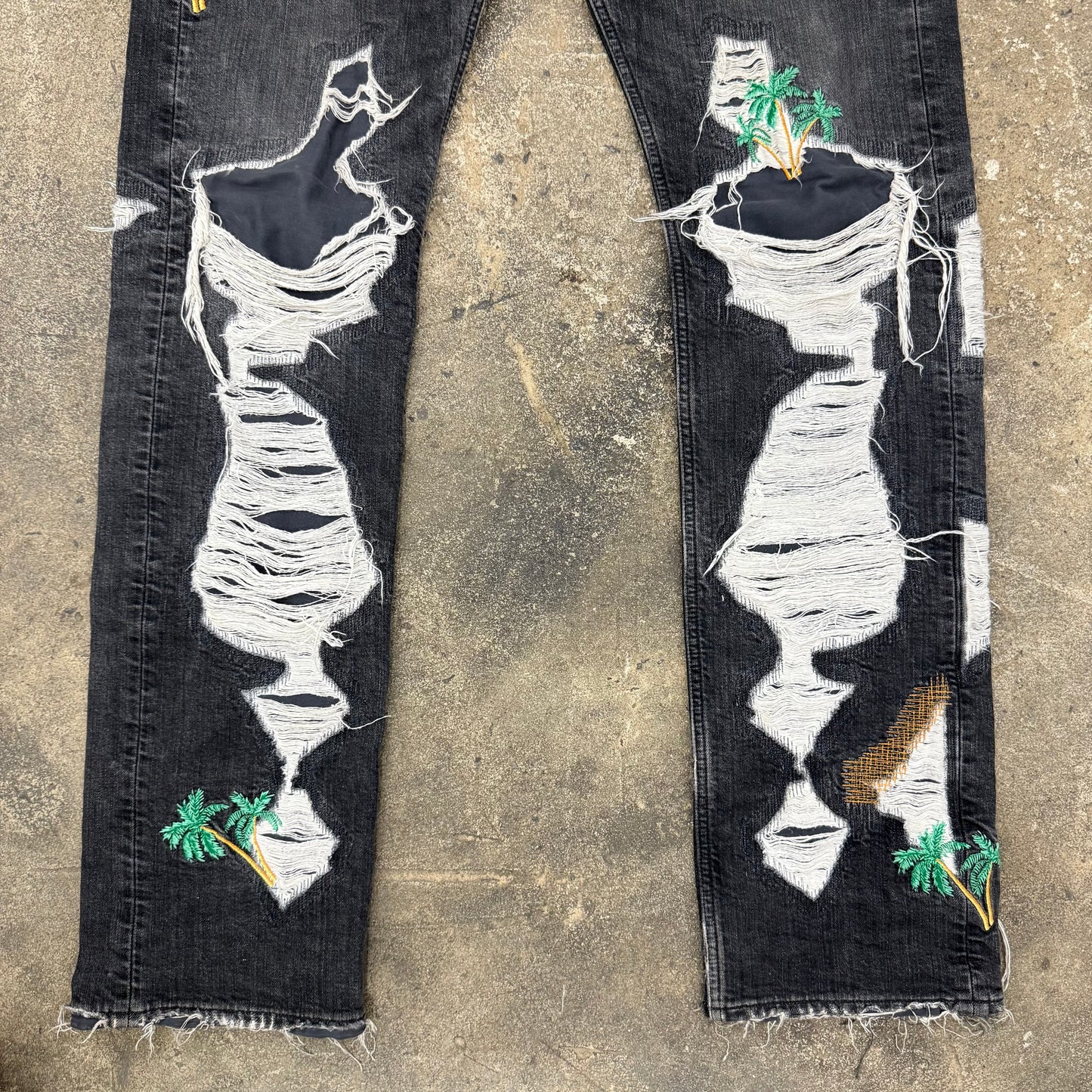 VLONE RUNWAY PALM TREE DENIM