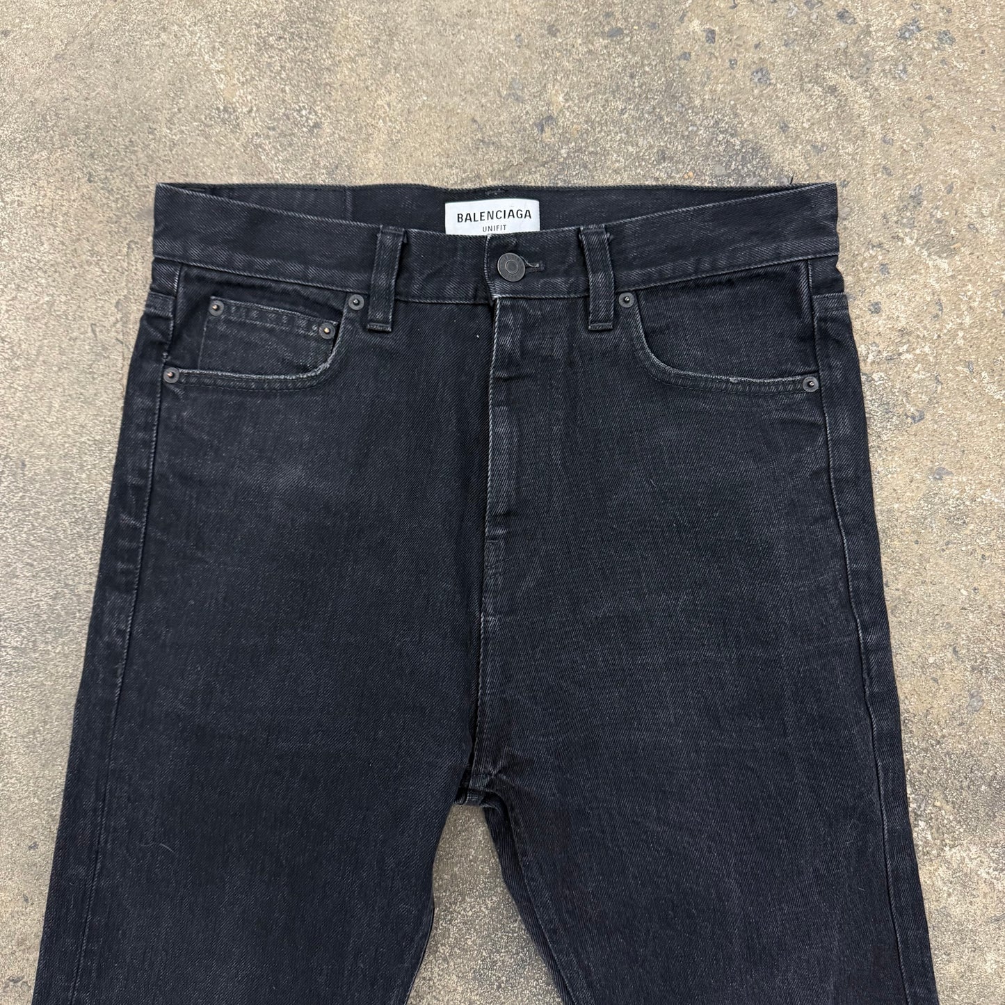 Balenciaga Black Flared Denim