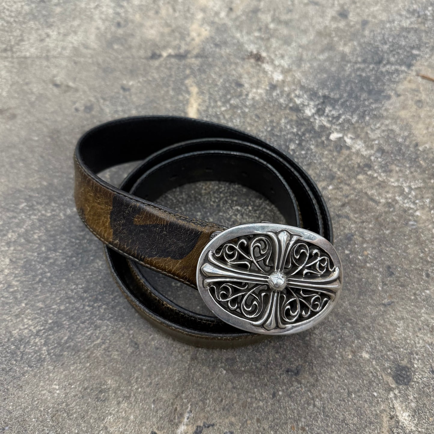 Chrome Hearts Camoflauge Oval Cross Belt