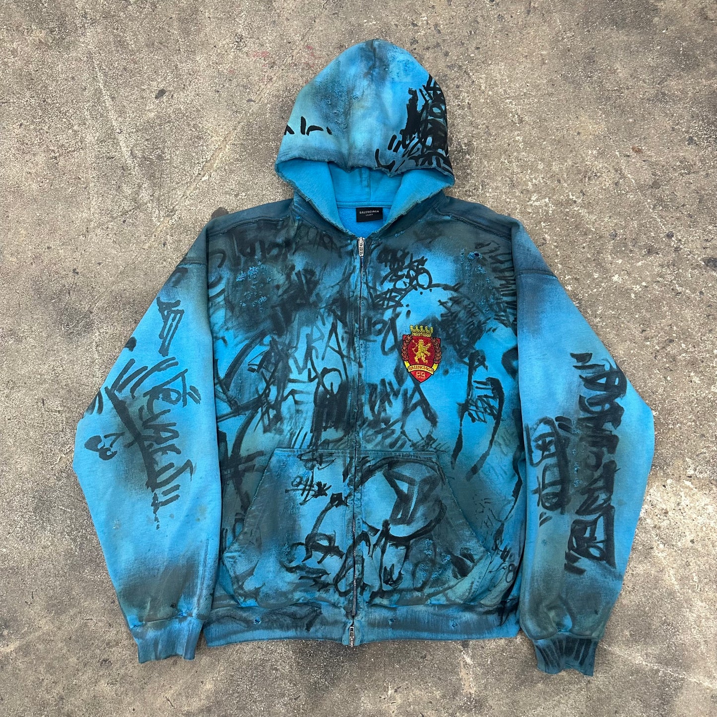 BALENCIAGA Skater Graffiti Zipup