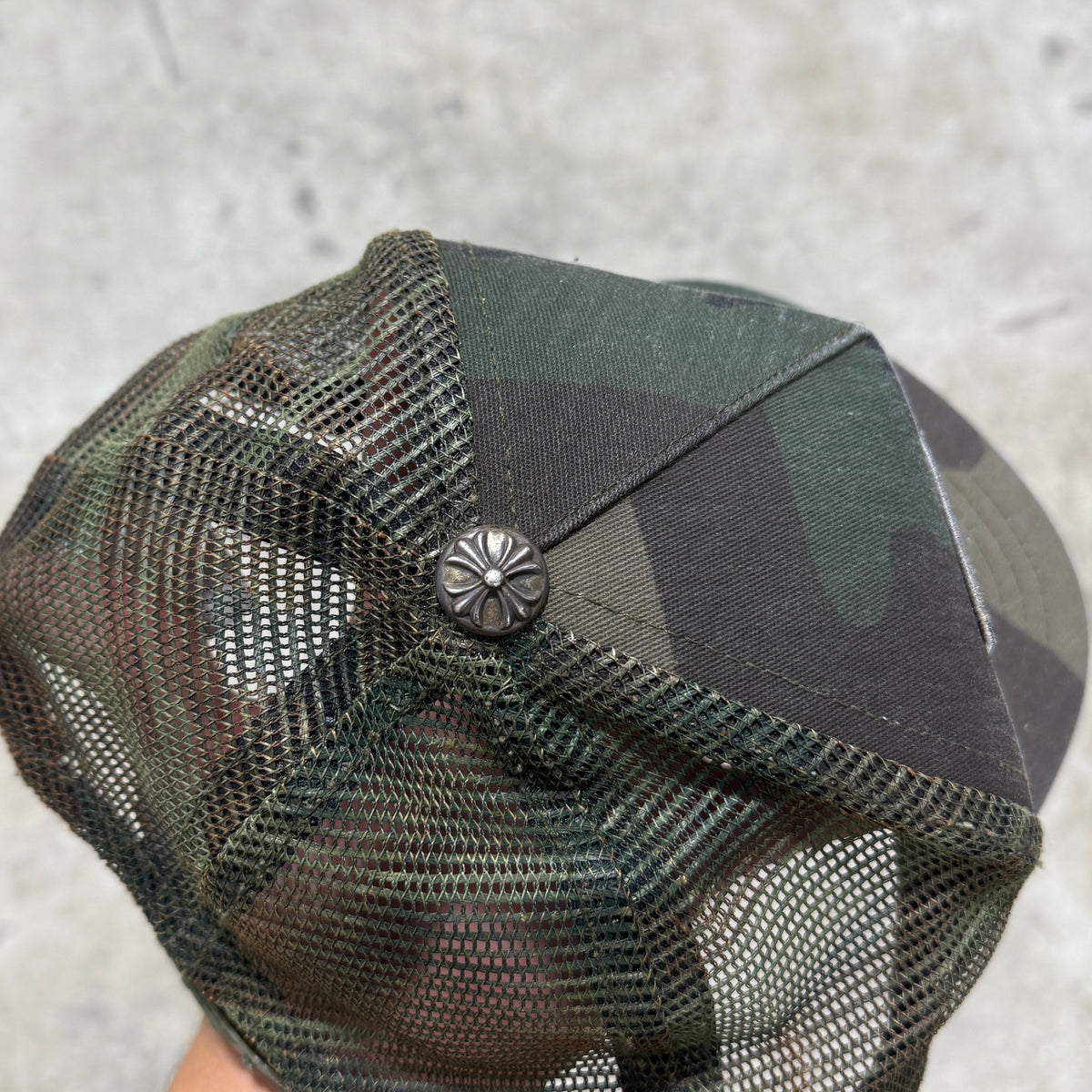 Chrome Hearts Camo Trucker Hat