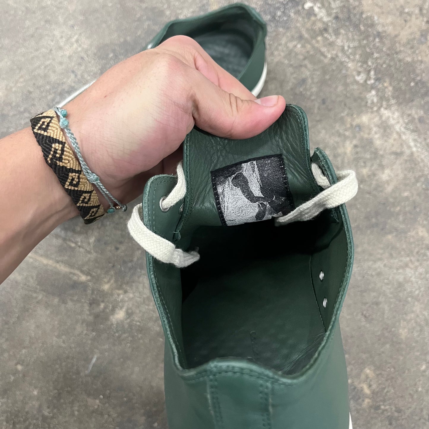 Rick Owens Green Mainline Ramones