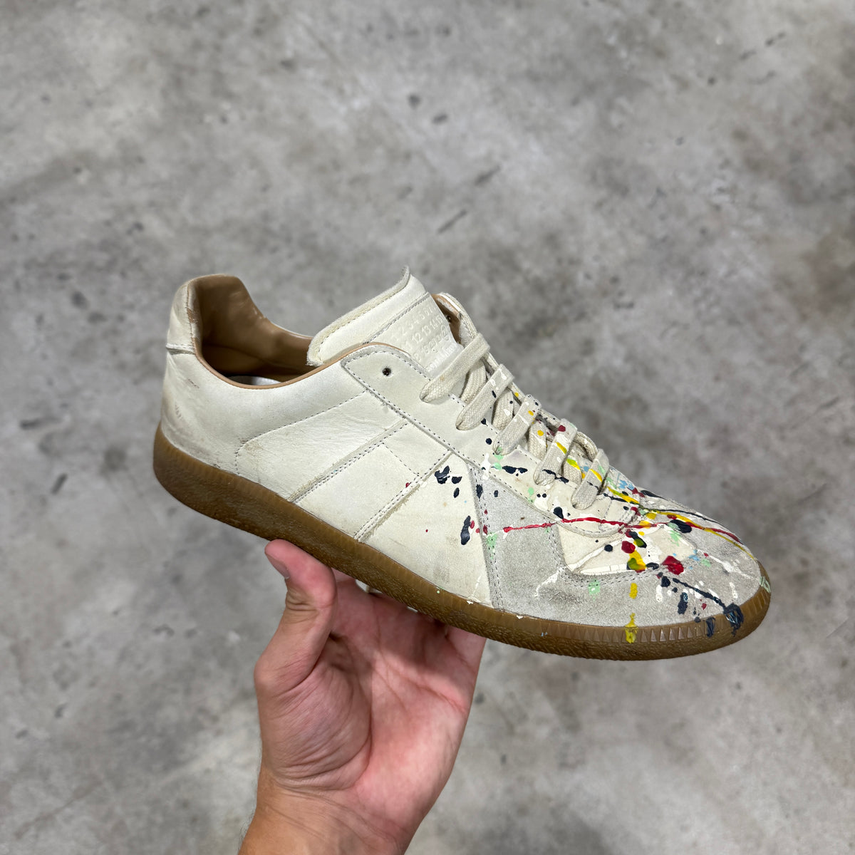 Maison Margiela ‘Beige’ Splatter Paint