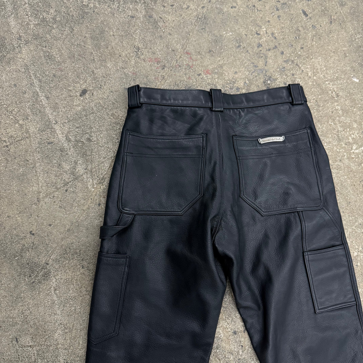 Chrome Hearts Leather Fleurknee Carpenters