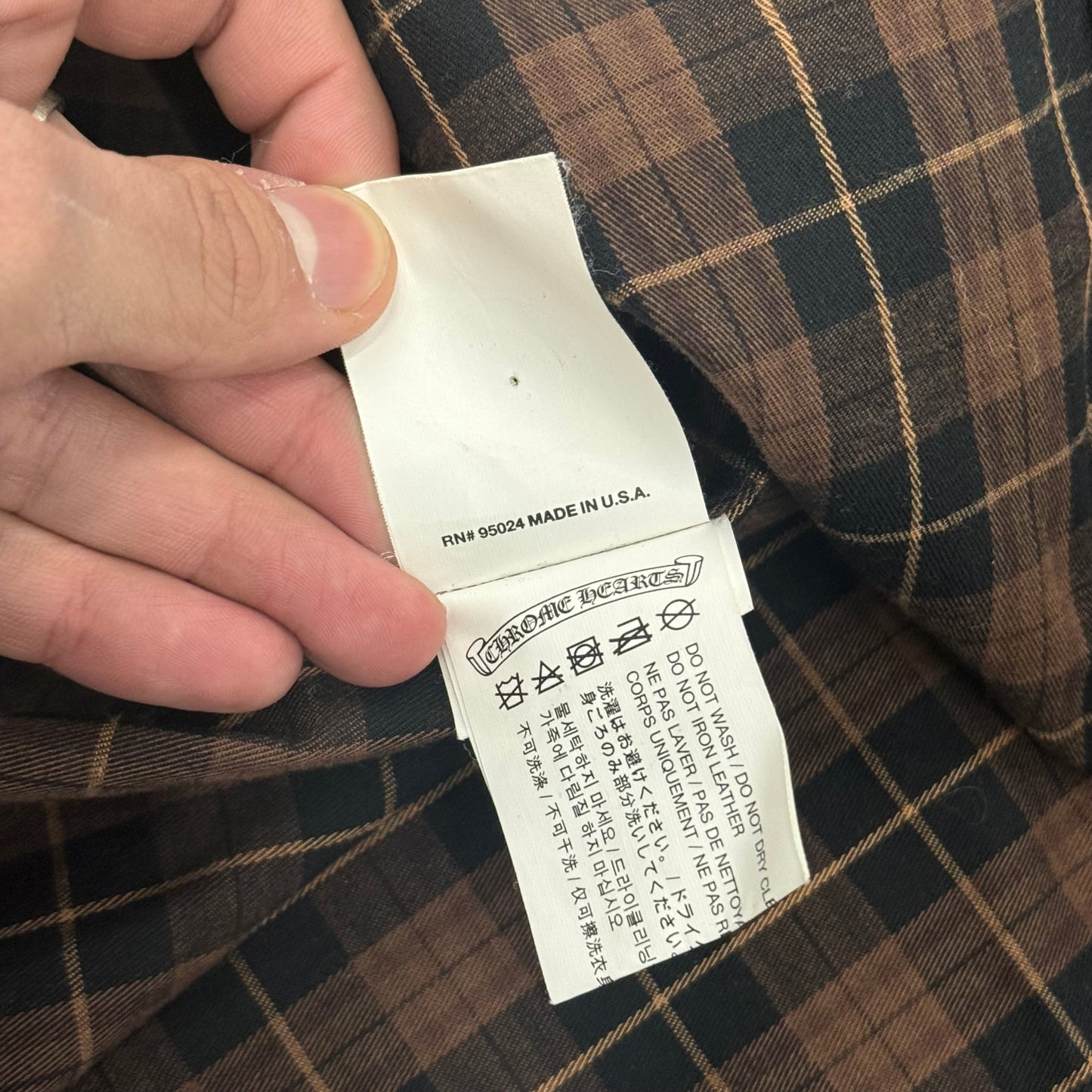 Chrome Hearts Lambskin Flannel