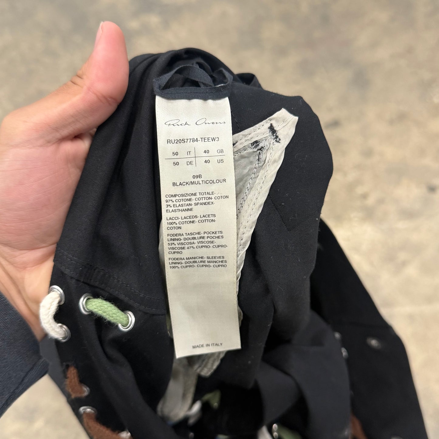 Rick Owens SS/20 Megalace Tecuatl Jacket