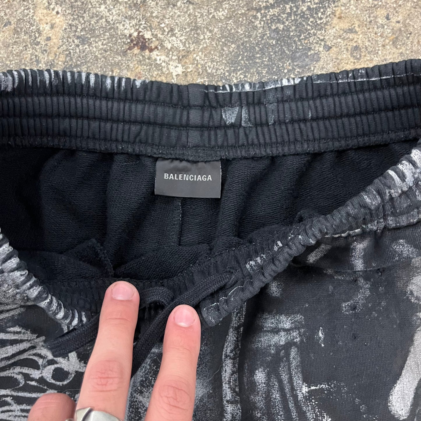 Balenciaga Black Skater Graffiti Sweats