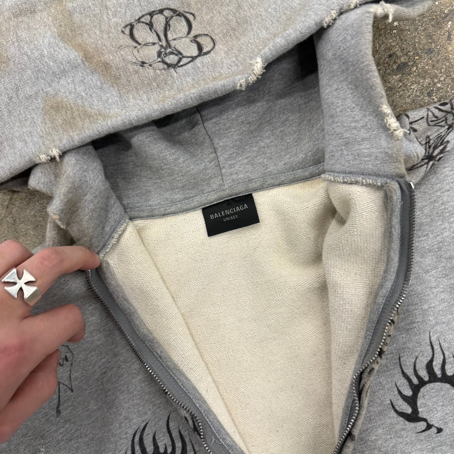 Balenciaga Tattoo Zipup