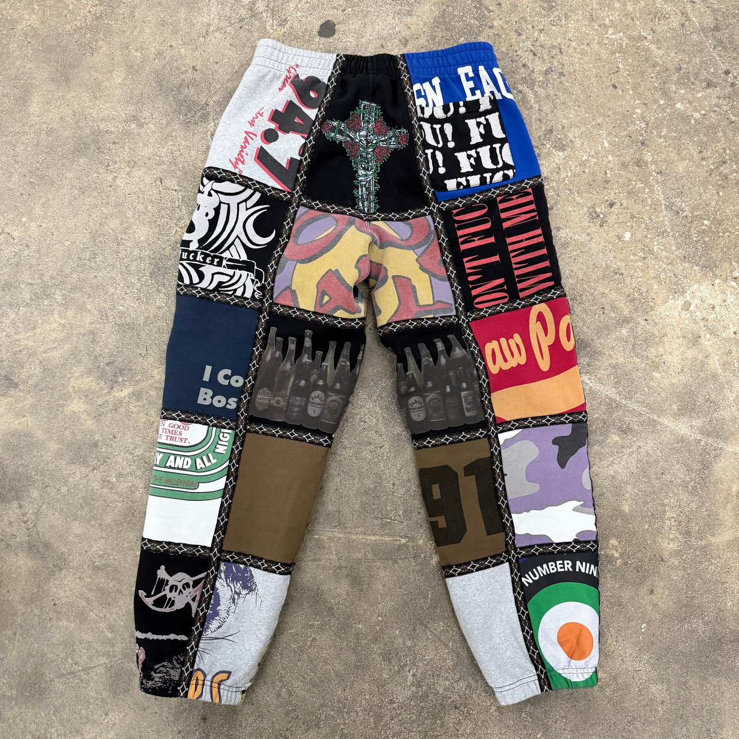 Supreme Number (N)ine Patchwork Sweatpants
