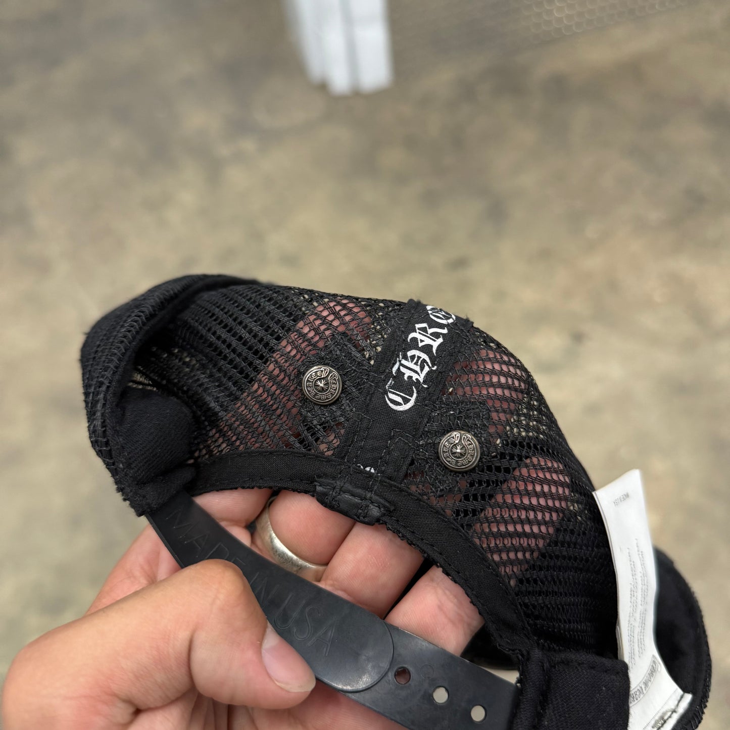 Chrome Hearts Cemetery Cross Trucker