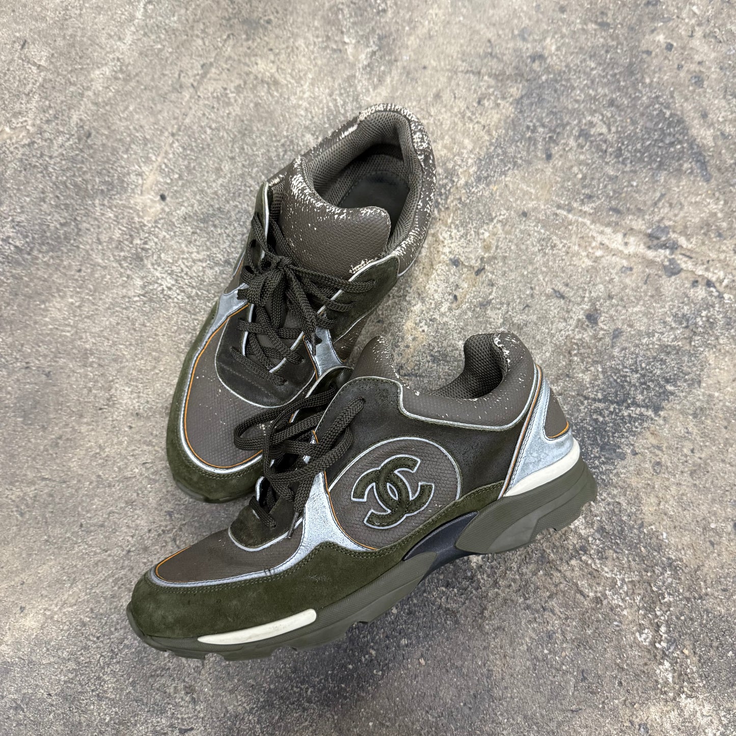 Chanel FW15 CC ‘Khaki’ Trainer