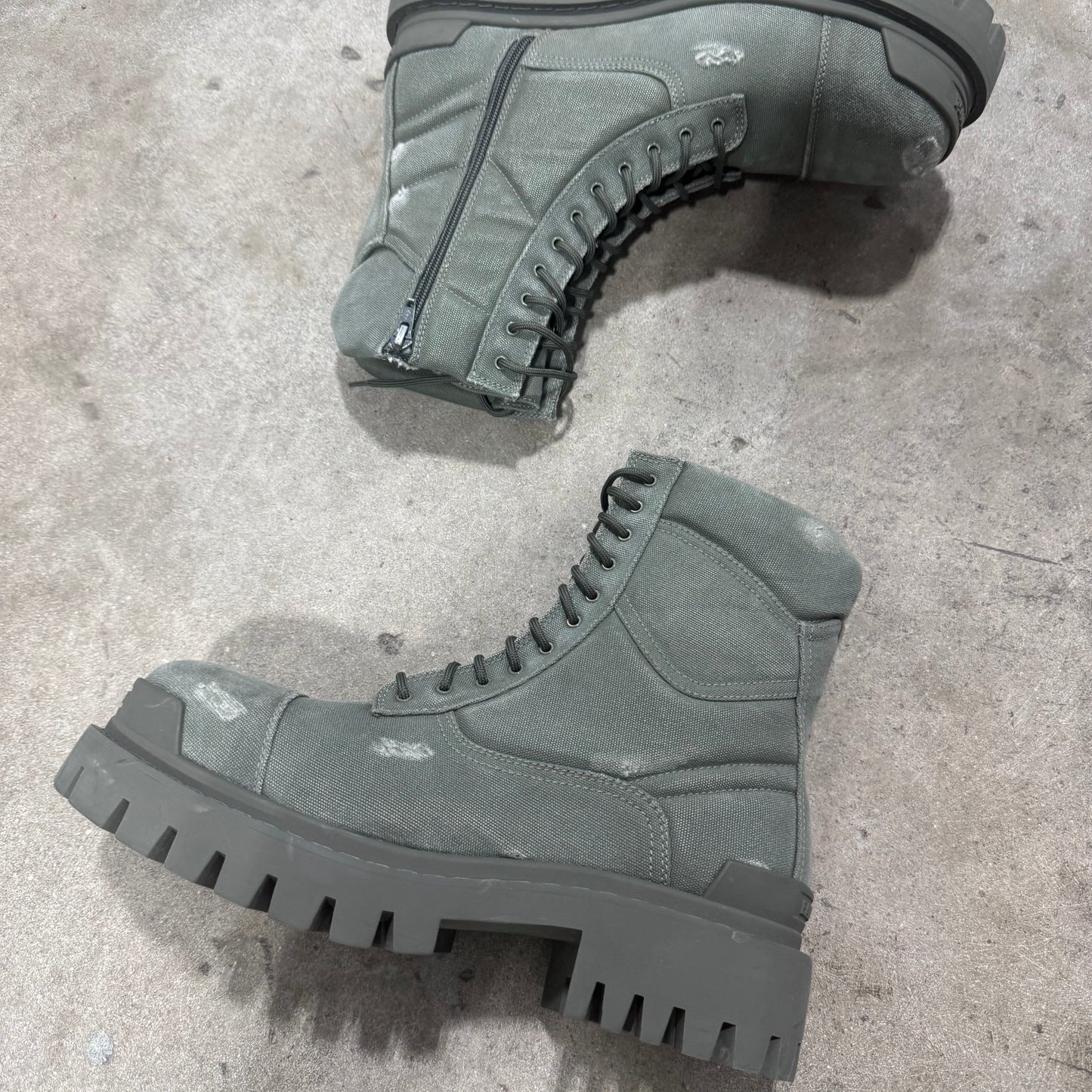 Balenciaga Distressed Strike Boots