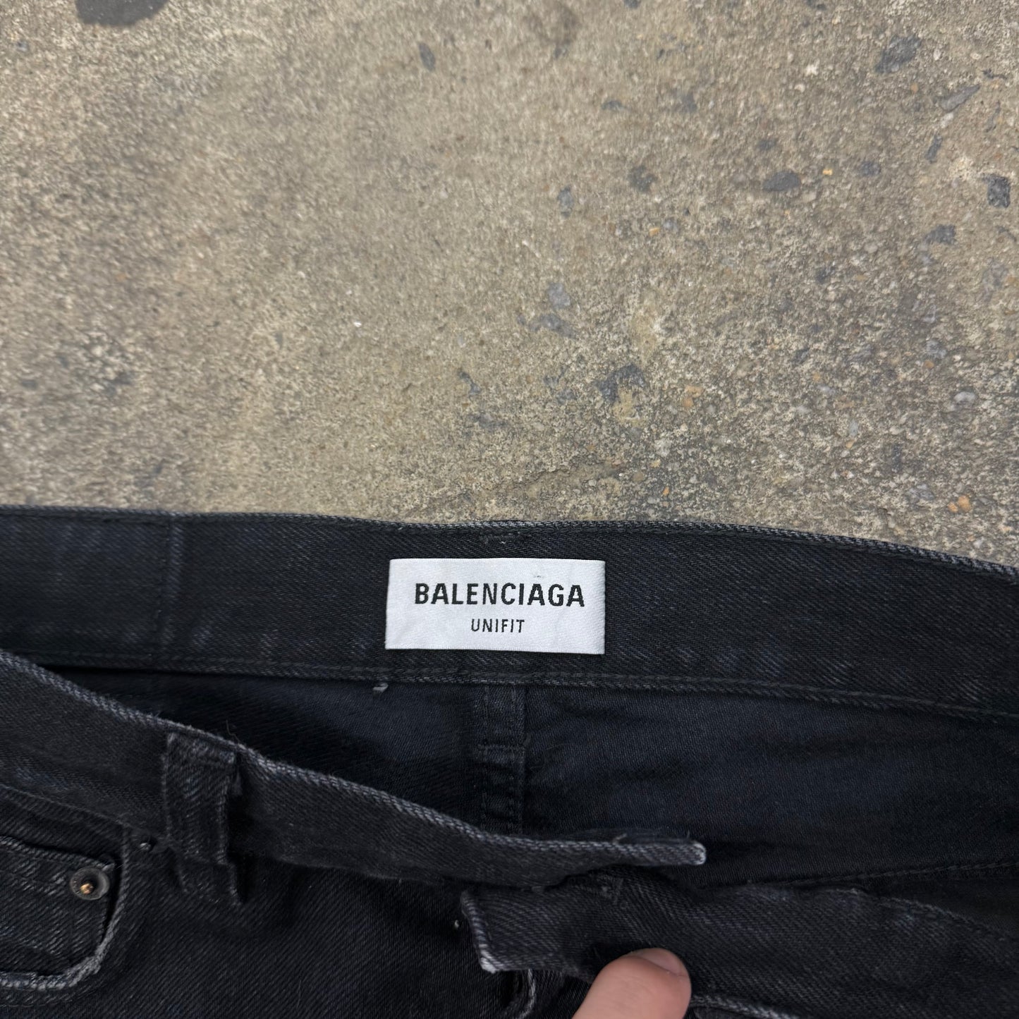 Balenciaga Black Flared Denim