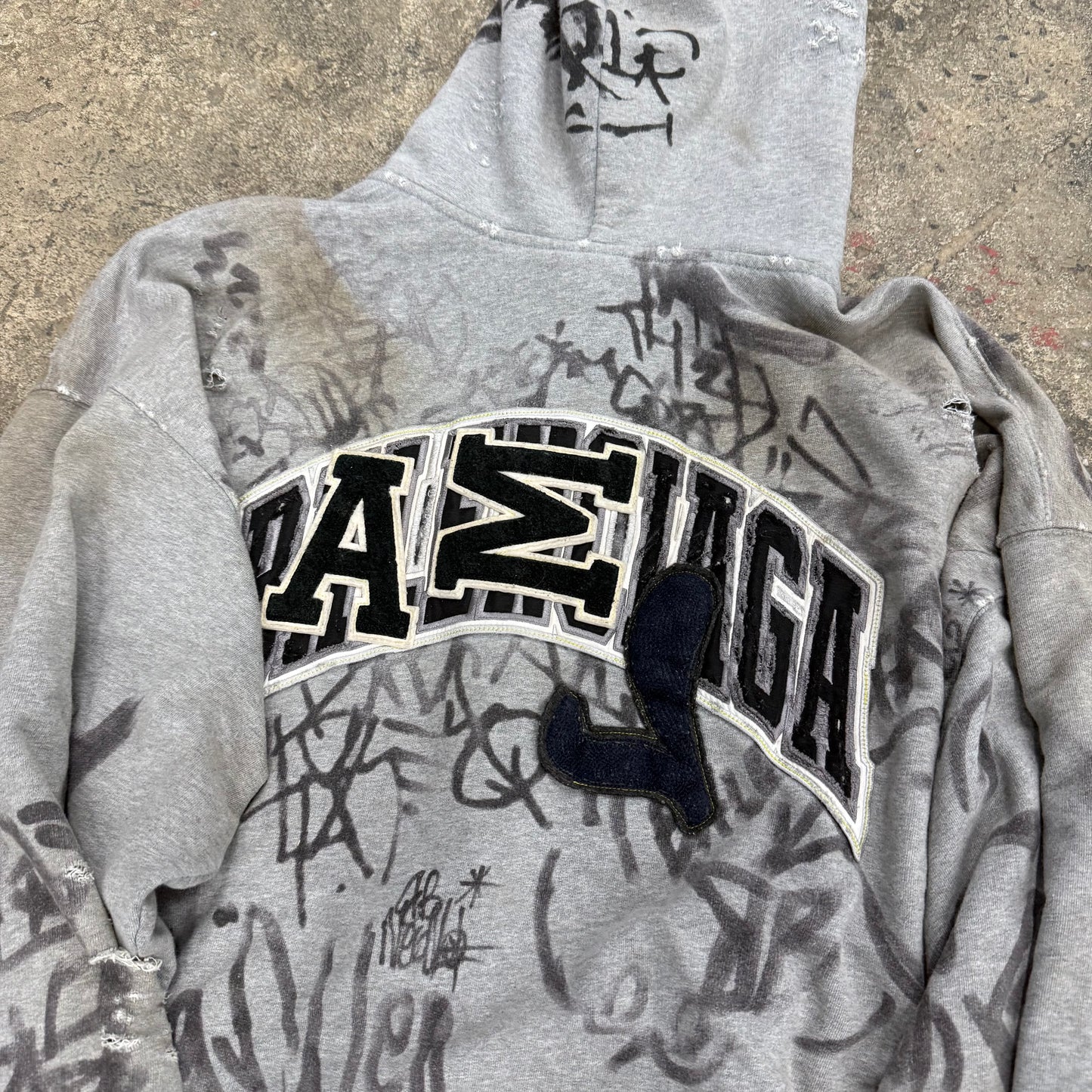 Balenciaga ‘Grey’ Graffiti Zipup