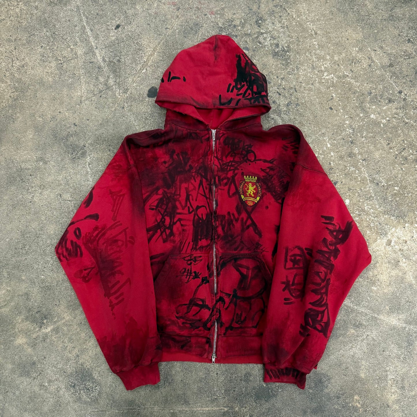 Balenciaga Graffiti Zipup