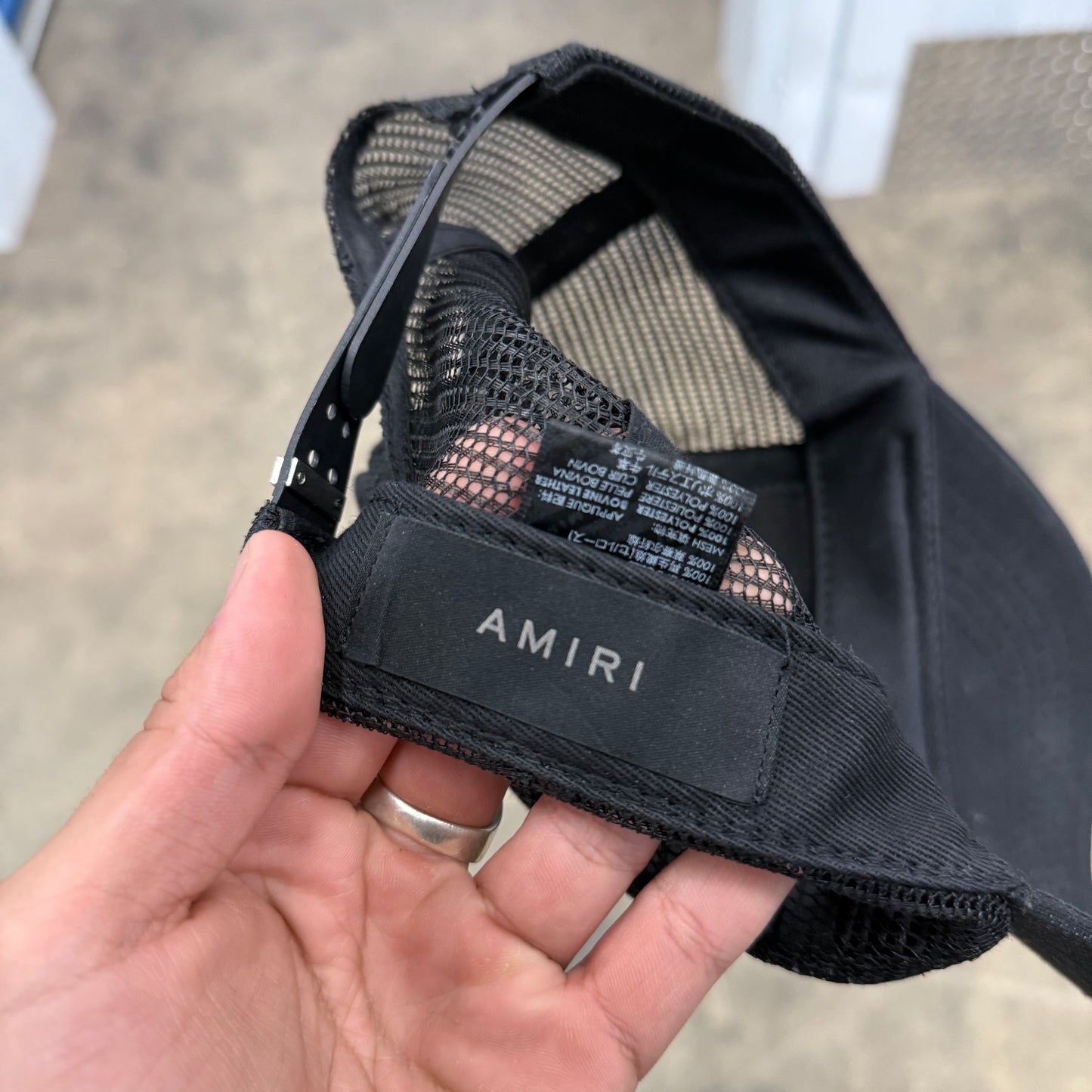 Amiri Star Trucker hat
