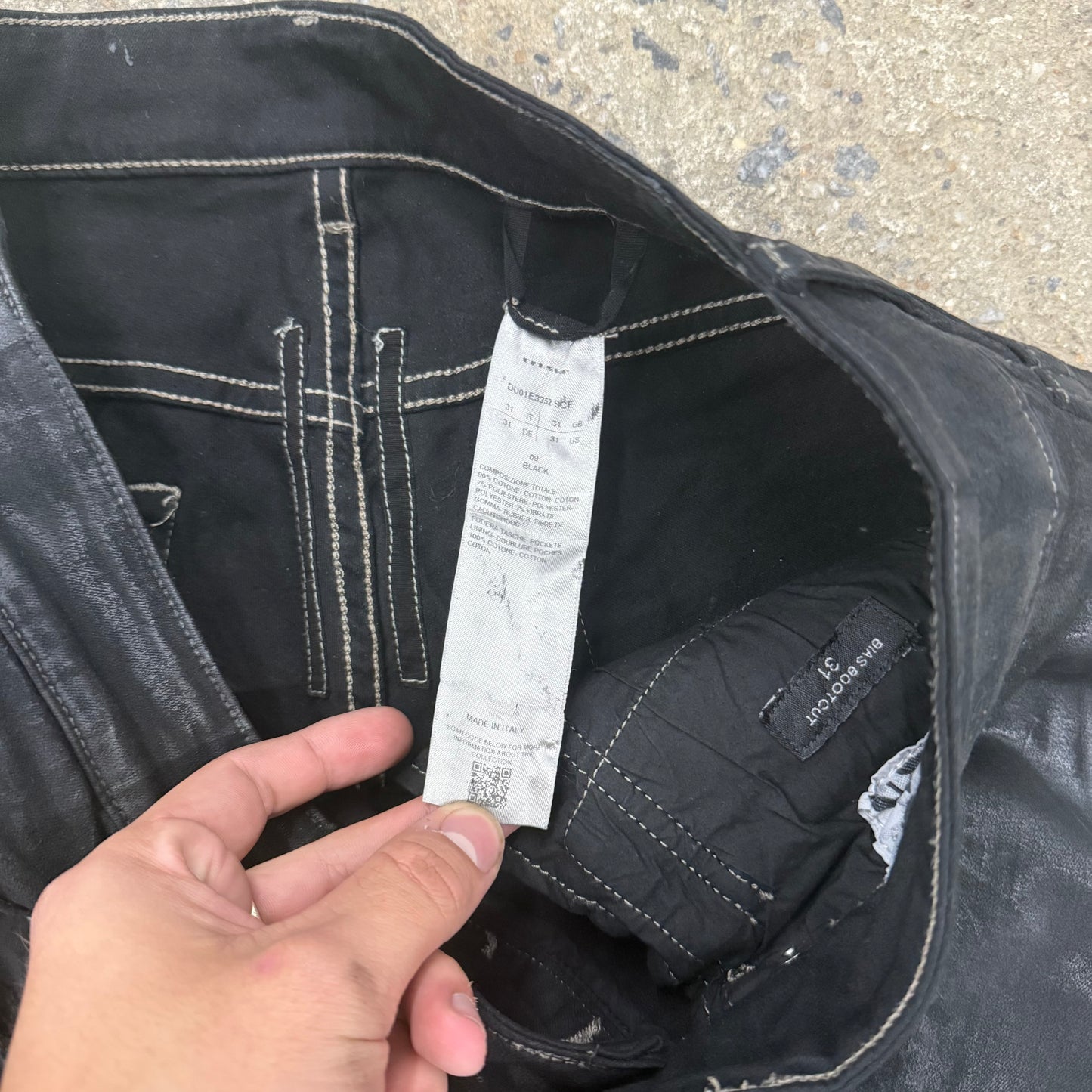Rick Owens Bias Bolan Denim