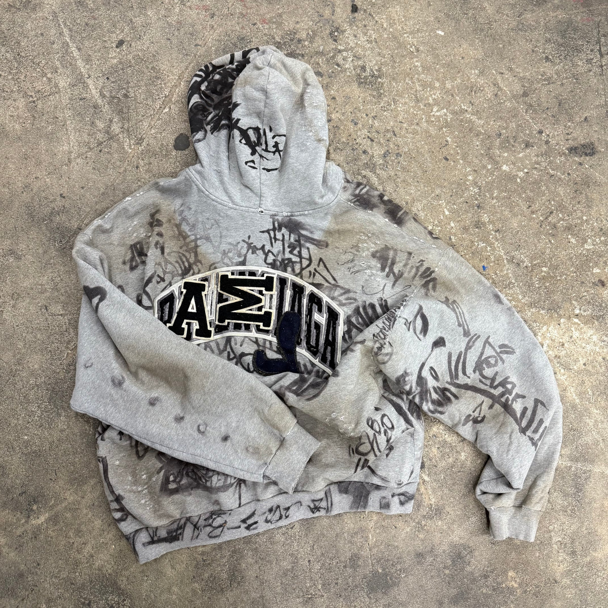 Balenciaga Grey ‘Graffiti’ Zipup