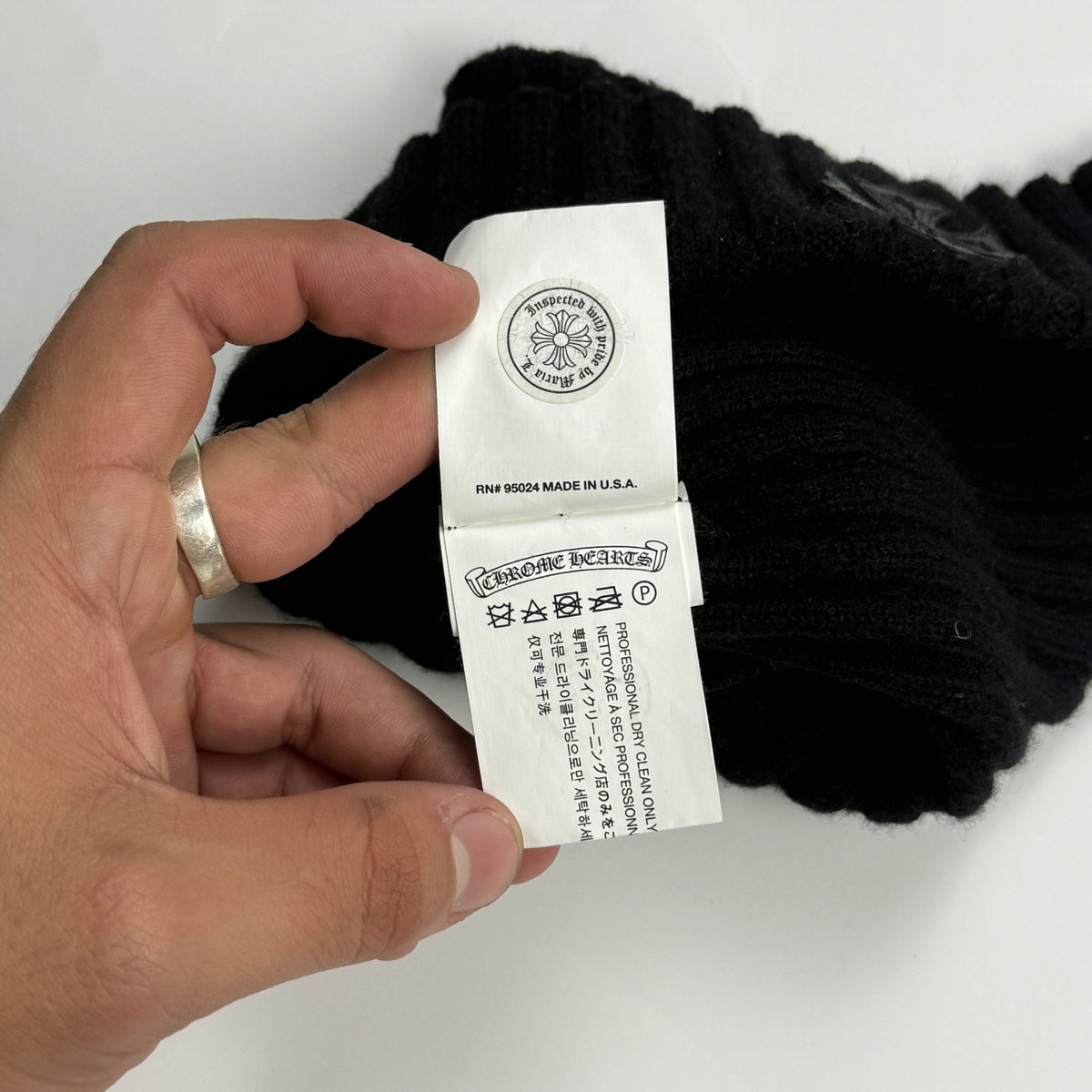 Chrome Hearts Plus Patch Cashmere Beanie