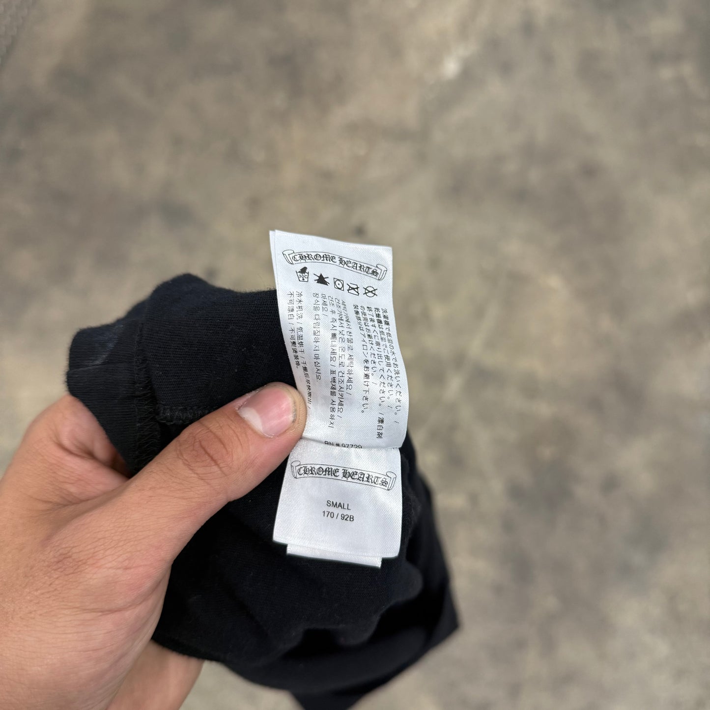 Chrome Hearts Scroll Neck tee