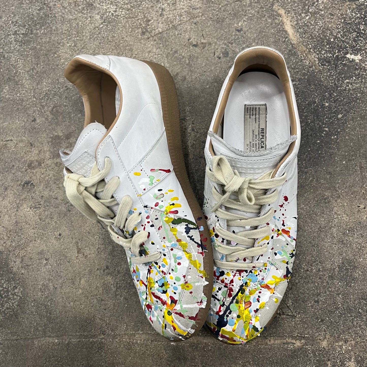 Maison Margiela splatter paint GAT