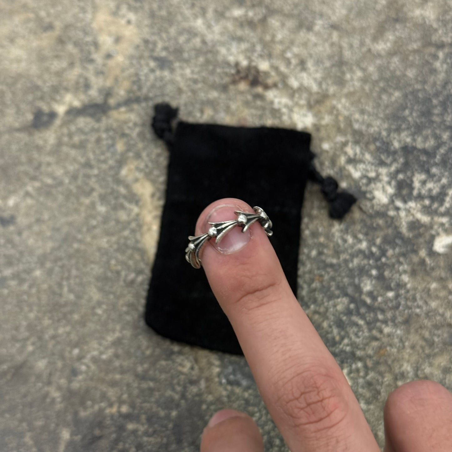 Chrome Hearts Cross Tail Ring