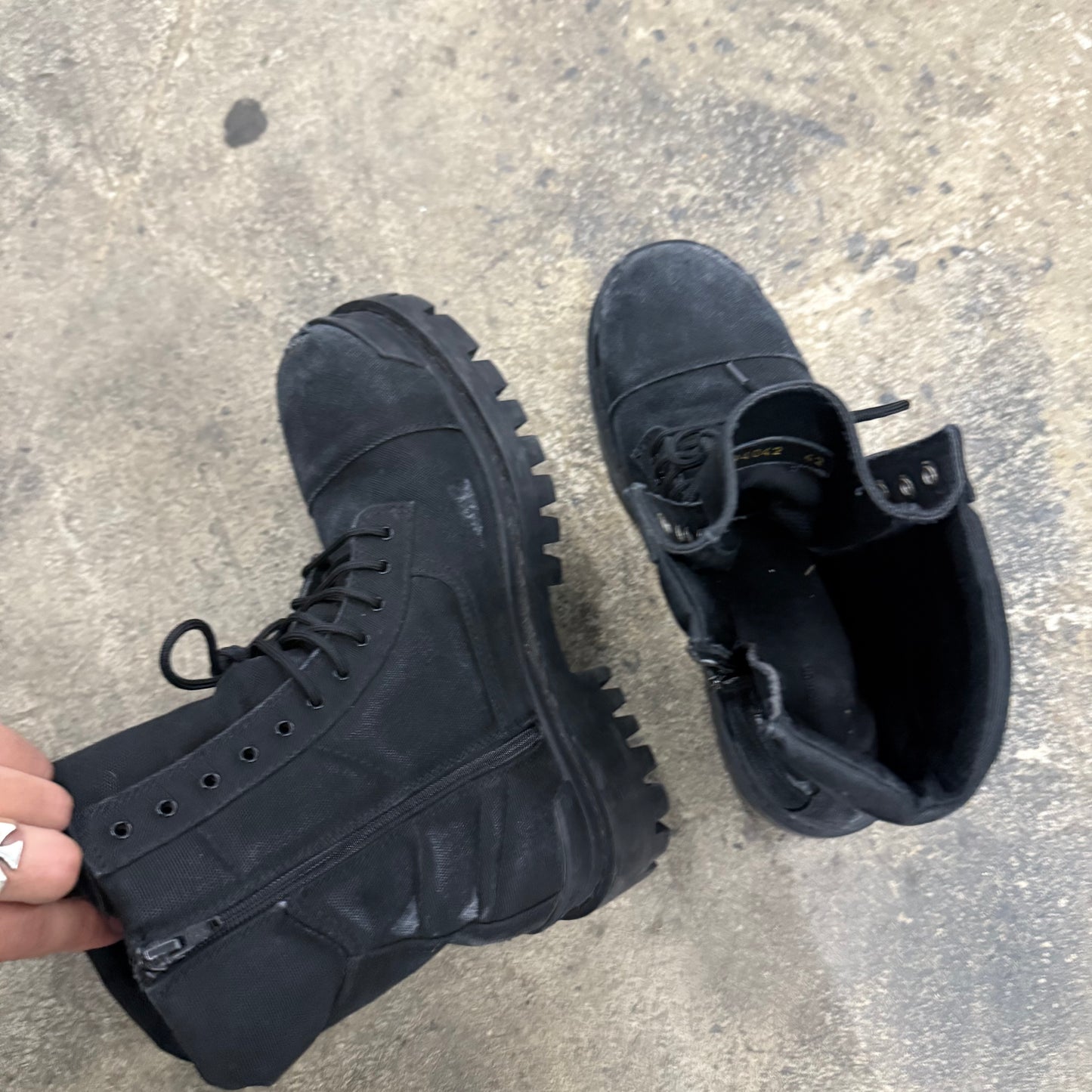 Balenciaga Distressed Strike Boots